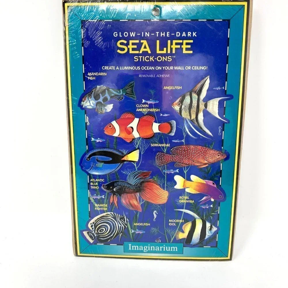 Imaginarium Glow-In-The-Dark Sea Life Stick Ons Wall Ceiling Decor